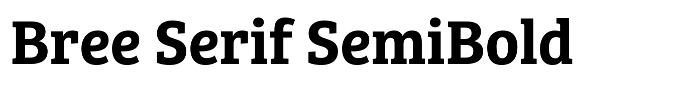 Bree Serif SemiBold
